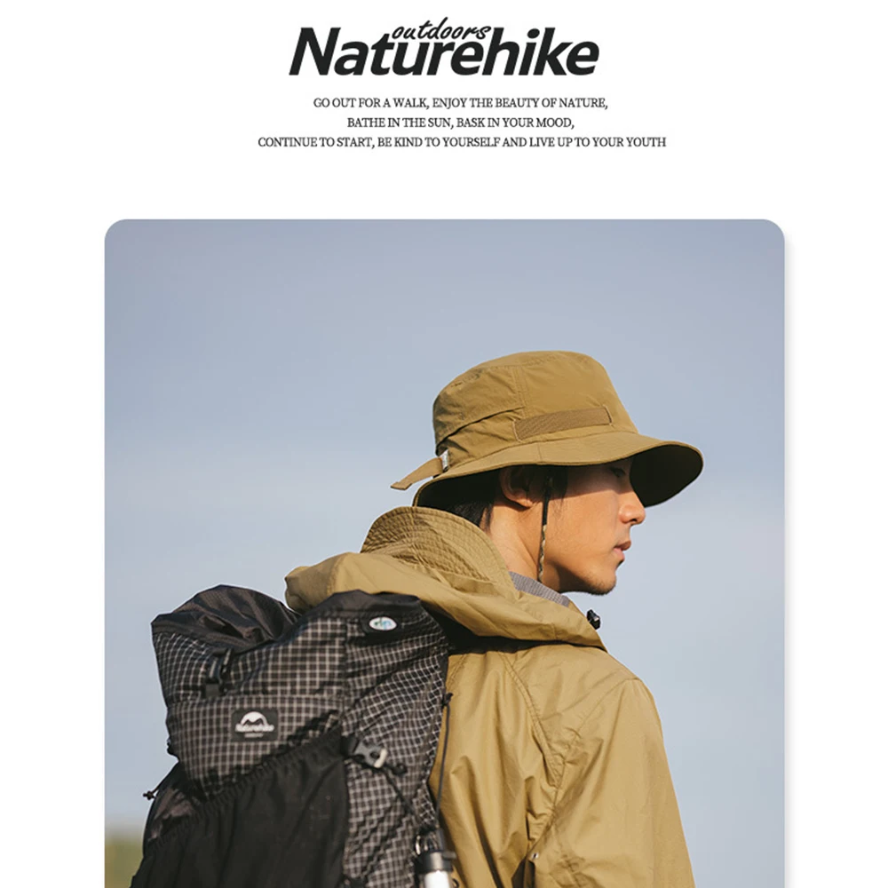 Naturehike Hiking Hat Summer Sun Protection Outdoor Camping Lightweight Breathable Sunscreen Anti UV Waterproof Bucket Cap 골프모자