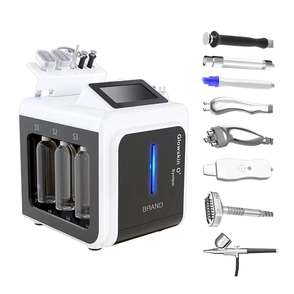 10 in 1 Hydro Water Machine Blackhead acne Removal Device Face Lifting Skin Rejuvenation RF Ultrasonic Dermabrasion Spa Home