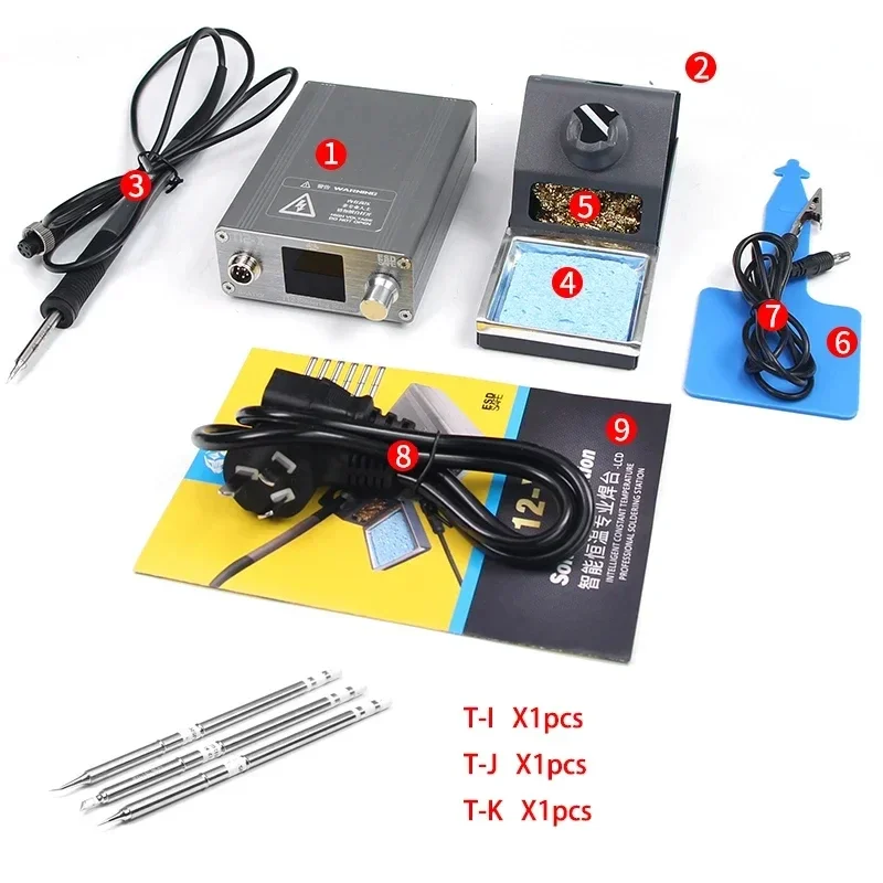 OSS T12-X PLUS stazione di saldatura saldatore elettronico con punte T12 per strumenti di riparazione della saldatura della scheda del telefono di