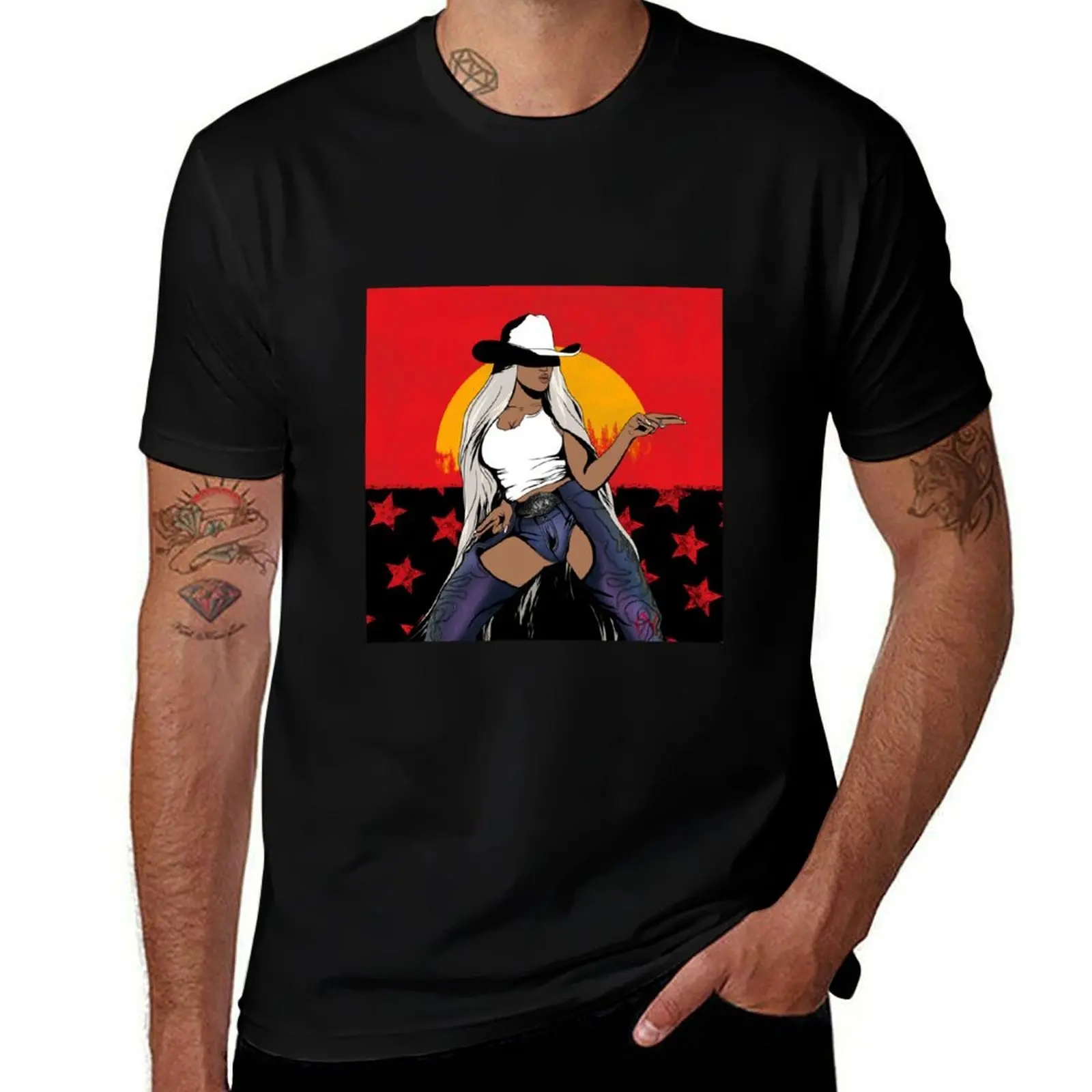 Cowboy Carter: Redemption {fan-art} T-Shirt Big Size Loose Fit Tee Shirt T-Shirt