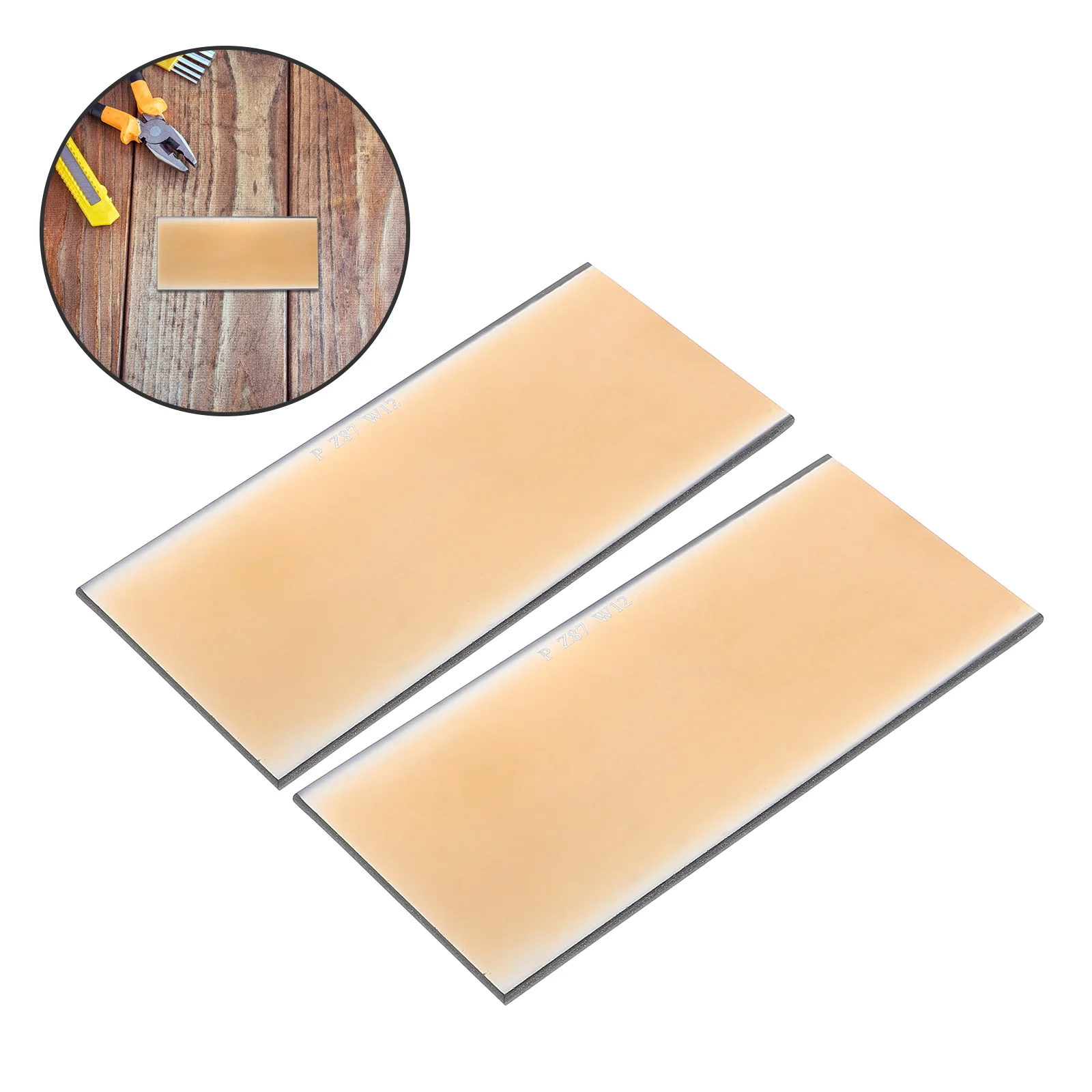 2pcs Welding Protective Lens Replacement Solar Auto Darkening Welding Hood Lens Filter Lens Shade For Welding Hoods 2x4 Inch Sil