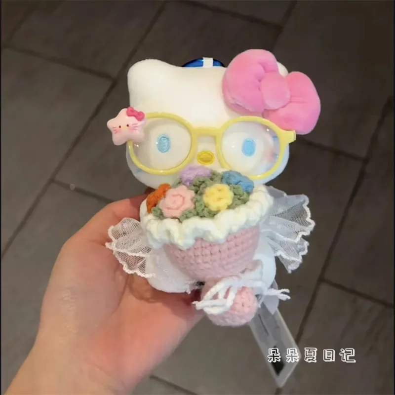 かわいいサンリオハローキティバッグペンダントバックパックぶら下げアニメ漫画かわいいアクセサリーぬいぐるみキーホルダー女の子ハロウィンギフトおもちゃ