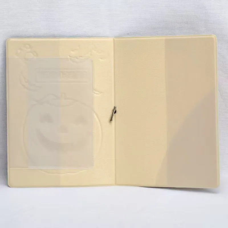 Halloween Pumpkin Passport Cover Unisex Creative Cartoon Travel Holder Elastic Rope Anti Lost Interesting practical Card Wallet