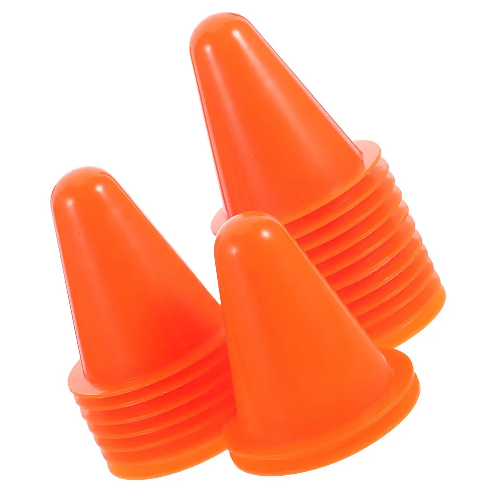 30 قطعة من مخاريط التدريب البلاستيكية القابلة للتكديس مخاريط المرور الصغيرة للتزلج على الجليد وكرة القدم وخفة الحركة التدريبات الرياضية المقاومة للرياح #4