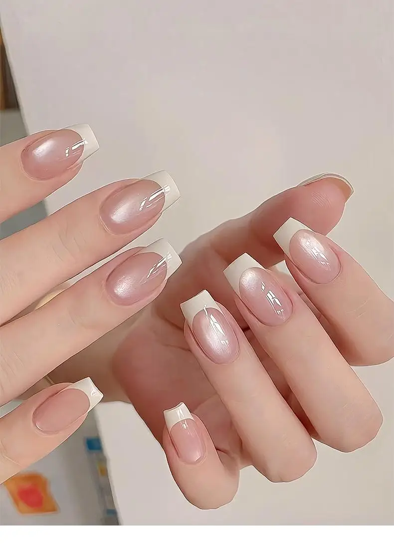 Kaniu Transparent Hohl Französisch Nagel Aufkleber Schneeflocke Sternen Design Nail art Aufkleber Selbstklebende Maniküre Schablone Vorlage – Detail 1