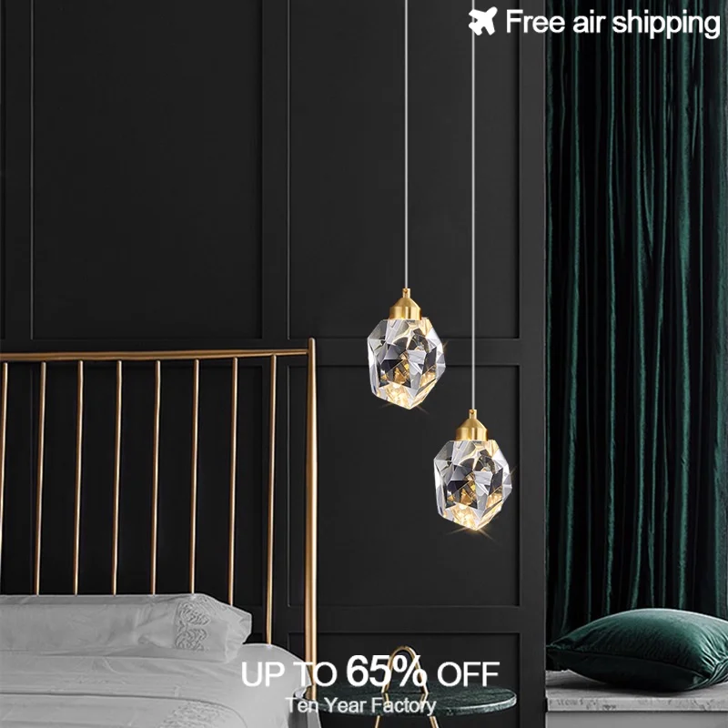 

LED Gold Crystal Drops Modern Chandelier Lighting for Dining Room and Staircase Hanging Light Home Appliance Decoration