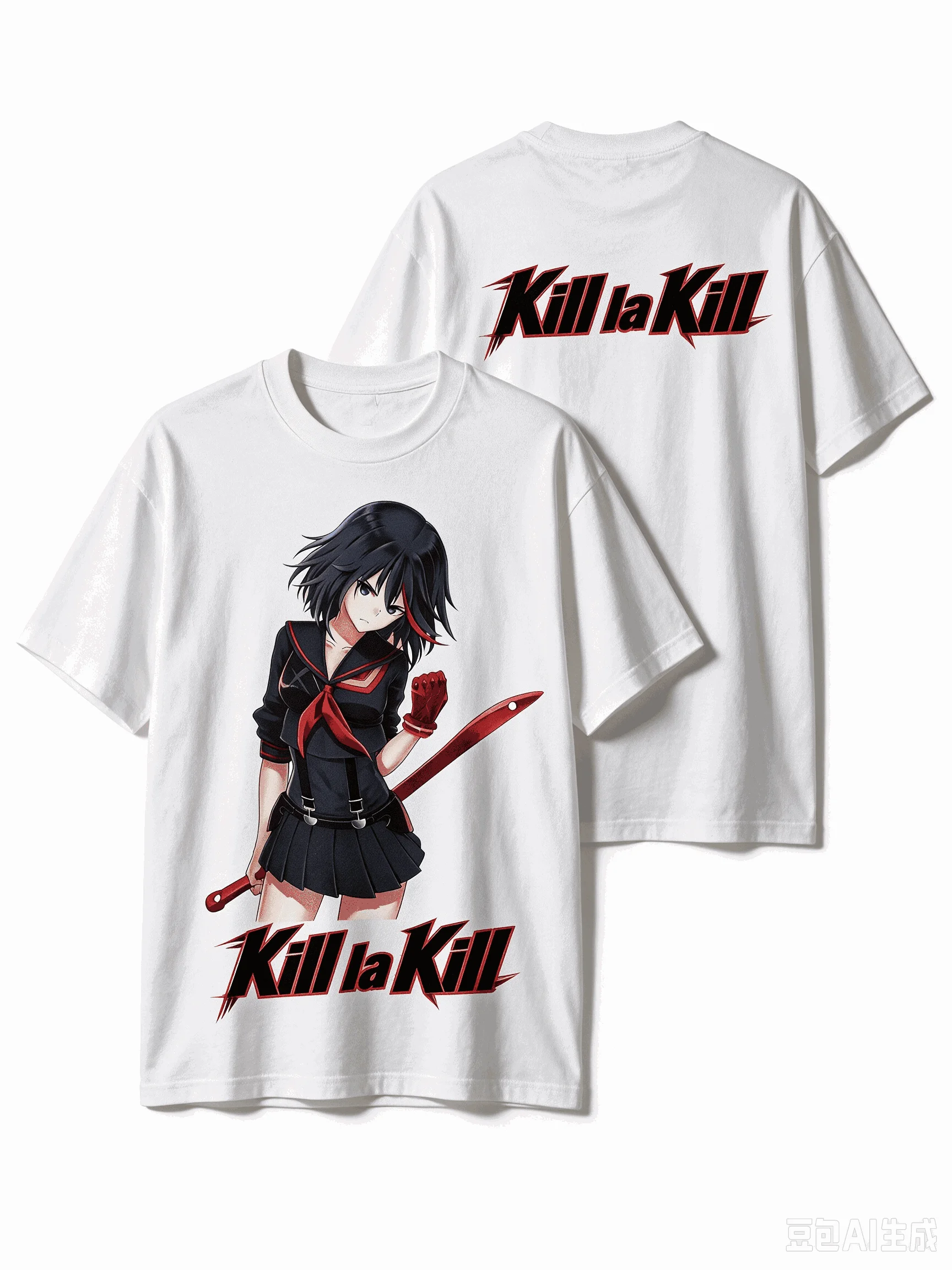 Summer Hot Sale Anime Kill La Kill T-shirt Y2K Men Women Vintage Cotton Short Sleeve O-Neck Loose Streetwear Retro Daily T-shirt