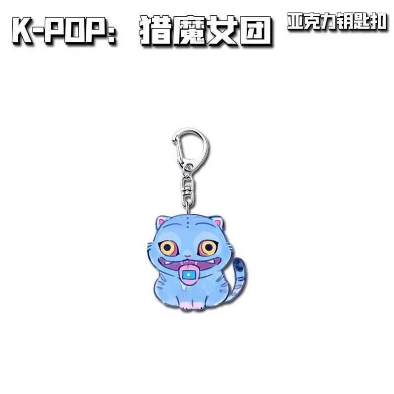 Anime Słodkie Kpop Demon Hunters Zoe Rumi Mira Saja Boys Superstar Akrylowy Brelok do Kluczy Unters HUNTR/X Baby Keyring Huntr-X Zawieszka do Torby