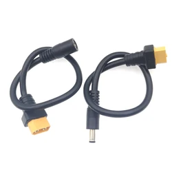 Conector macho/hembra XT60 a DC 5,5x2,5, 5,5x2,1mm, adaptador de Cable de alimentación 5521 5525 para gafas, Cables adaptadores de carga de batería