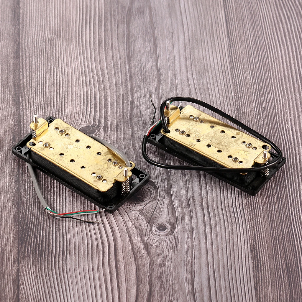 

Complete 7-String Humbucker Set with Mounting Frames - Ceramic Neck & Bridge Pickups for Electric Guitar Parts & Accessories