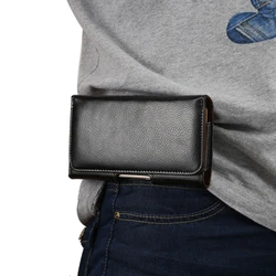 Real Leather Belt Clip Phone Case Men Waist Bag For Samsung S25 S24 S23 Ultra S22 S21 FE S20 Plus,Galaxy Note 20 Holster Pouch