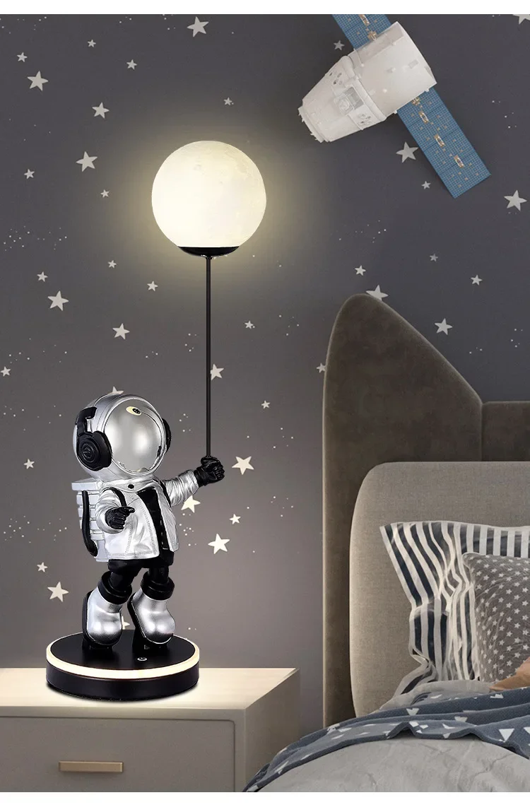 

Starry Sky Light Luxury Astronaut Large Ornament Floor To Floor Home Living Room Tv Cabinet Decoration Housewarming Gift