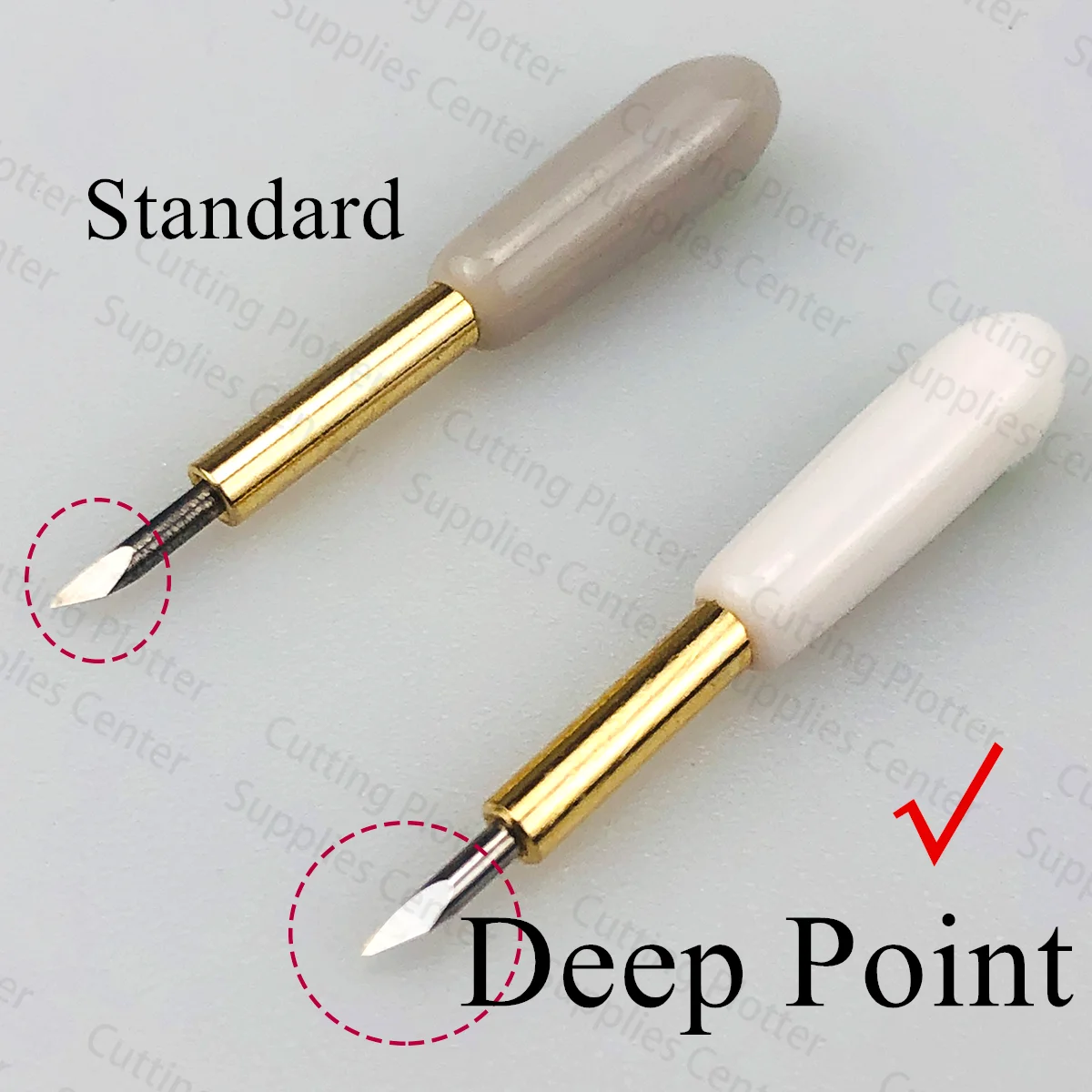 Faca offset de cortador de vinil com lâmina de ponta profunda premium para Cricut Maker 3 Explore Air Roland Dia 2mm Deepcut