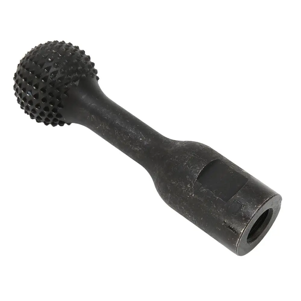 

Heavy-Duty Carbon Steel Ball Gouge 5/8-11 Threads Abrasive Teeth Sphere Rotary Burr Black Spherical Grinding Head Wood Carving
