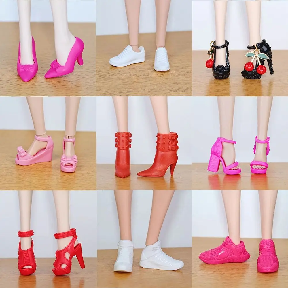 30cm 1/6 Doll Shoes New 20 Styles Quality High Heels Shoes Original Doll Casual Shoes Doll Accessories