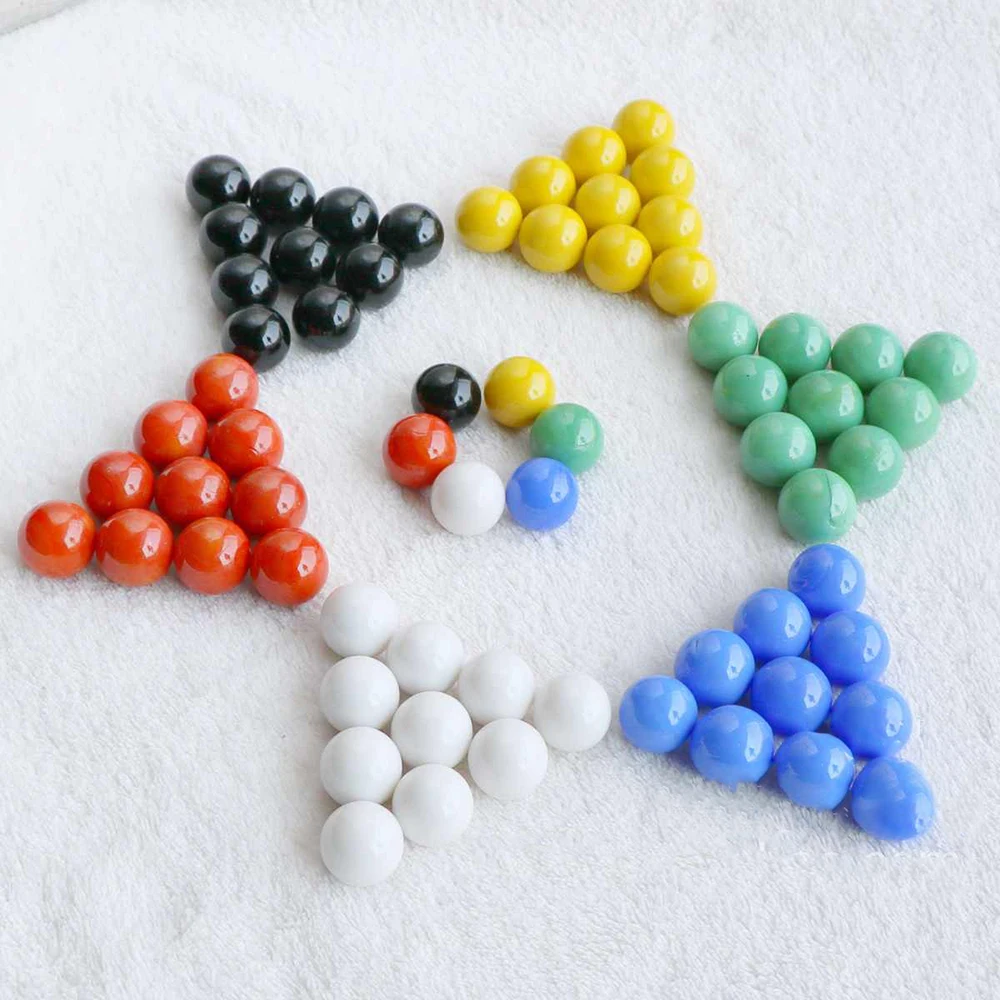 66Pcs Dia16mm Solid Color Glass Balls Colorful Ball Children's Game Machine Checkers Balls DIY Fish Tank Decoration
