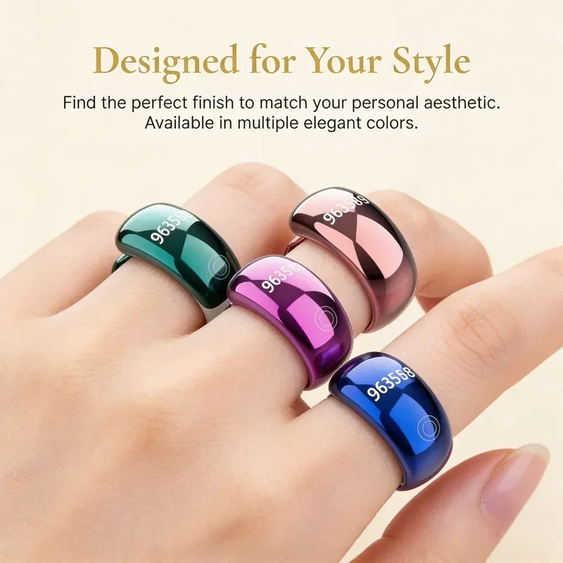 for Smart Ring OLED Display Electronic Counter Hand Press Interchangeable Ring Holder