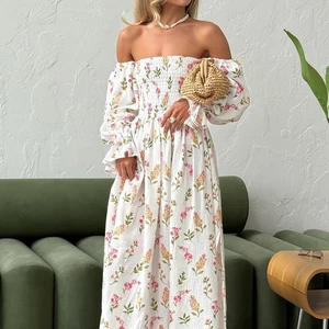 12-En çok satılan, yan yırtmaçlı midi elbise - №5