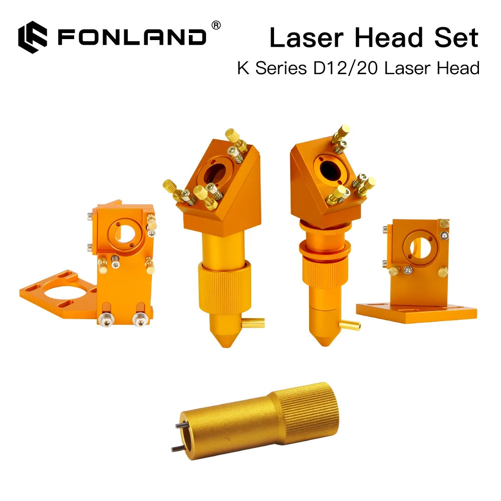 Fonland K سلسلة CO2 مجموعة رأس الليزر D12/20 عدسة رأس الليزر Dia.12/20mm Si Mirror D20mm لآلة القطع والنقش بالليزر K40 #3
