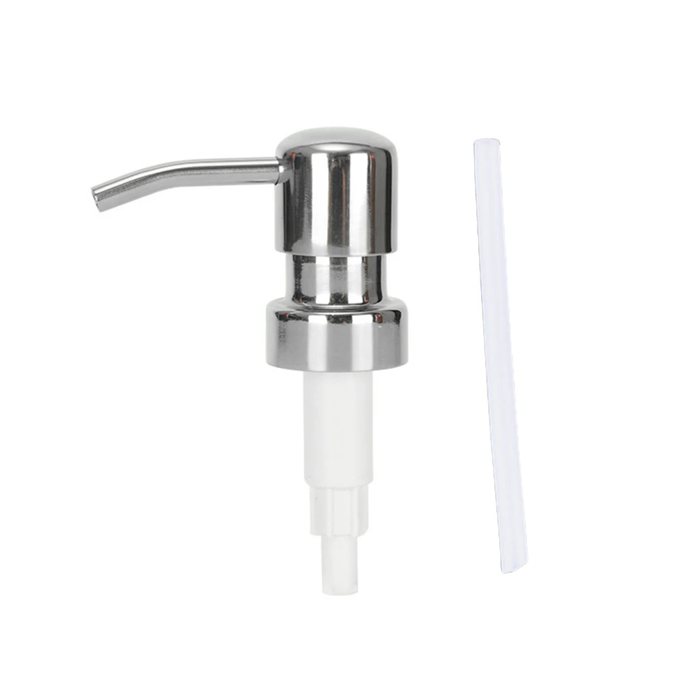    Rvs Hand Zeep Pomp Dispenser Hoofd Push Type Lotion Pomp Hoofd Badkamer Vloeibare Zeep Shampoo Dispenser