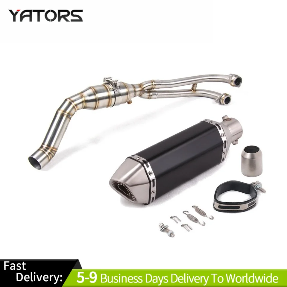 

Exhaust System For Yamaha TMAX 530 2017-2021 Exhaust System Muffler Header Link Pipe Exhausts Pipes