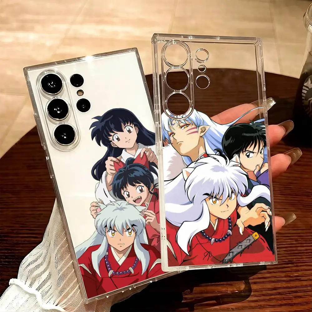 

Half-Demon Hero Anime I-InuyashaS Phone Case For Samsung S25,S24,S21,S22,S23,S20,Ultra,Plus,lite,fe,5G Transparent Cover