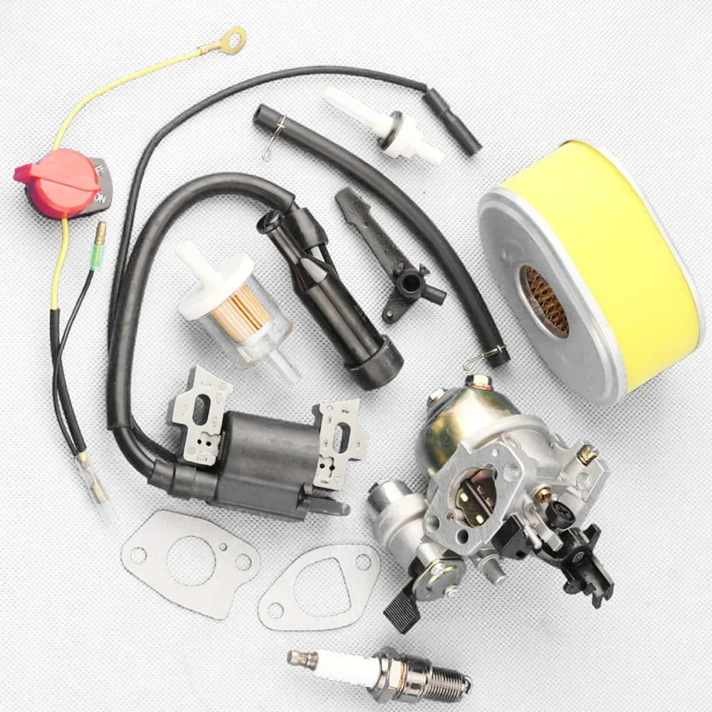 Air Filter Ignition Coil Kit For Honda GX110 GX120 4HP Engine Carburetor