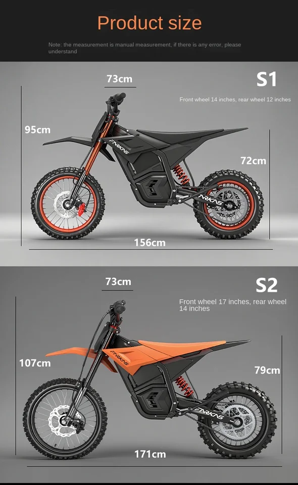 S2 Electric Bike Peak 3500W strong motor 60V 27ah Battery 65km/h Electric Bicycle off road riding Electric Mountain motorcycle image 8