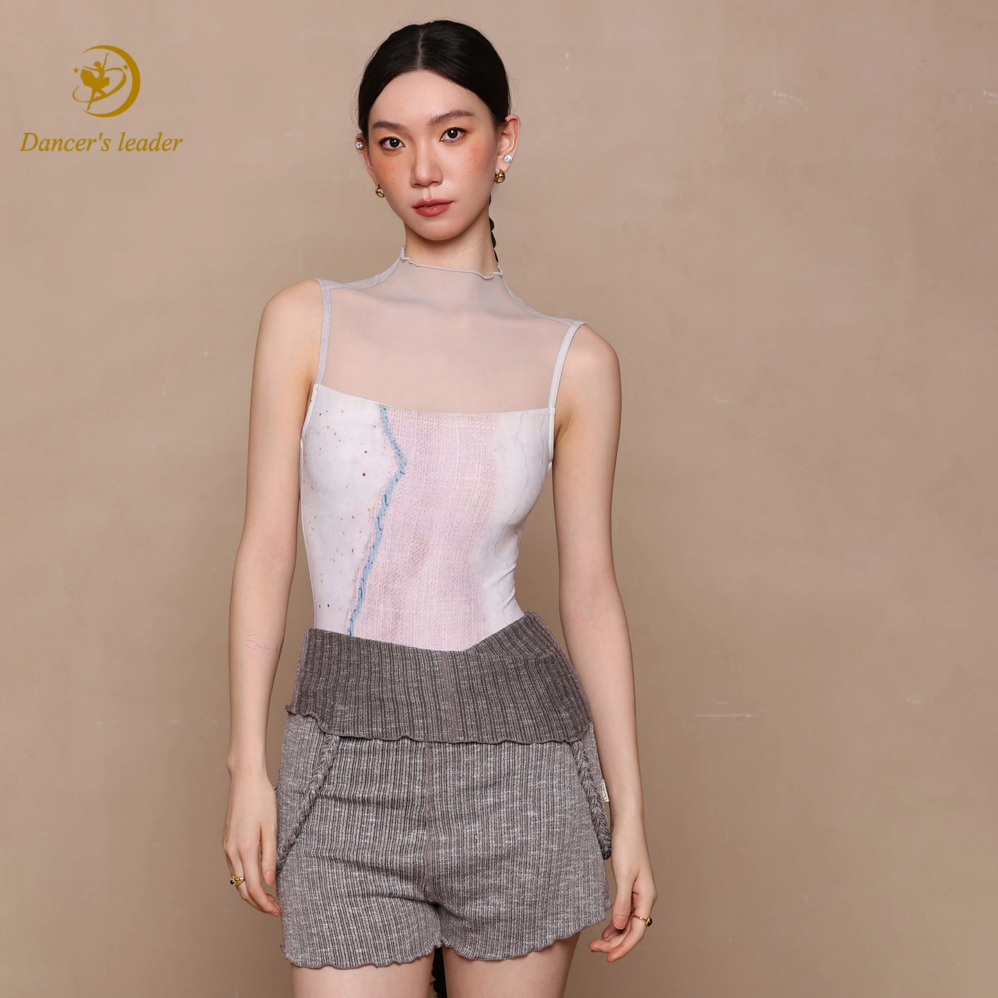 ballet-jumpsuit-with-high-neck-mesh-printing-professional-adult-feminine-style-slimming-dance-yoga-and-practice-clothes