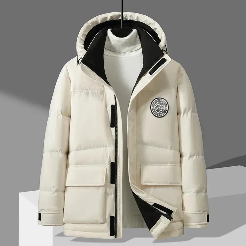 Men's Winter Down Jackets Men and Women Hooded Thickened 2025 Luxury Designer Clothing Premium Filling Goose