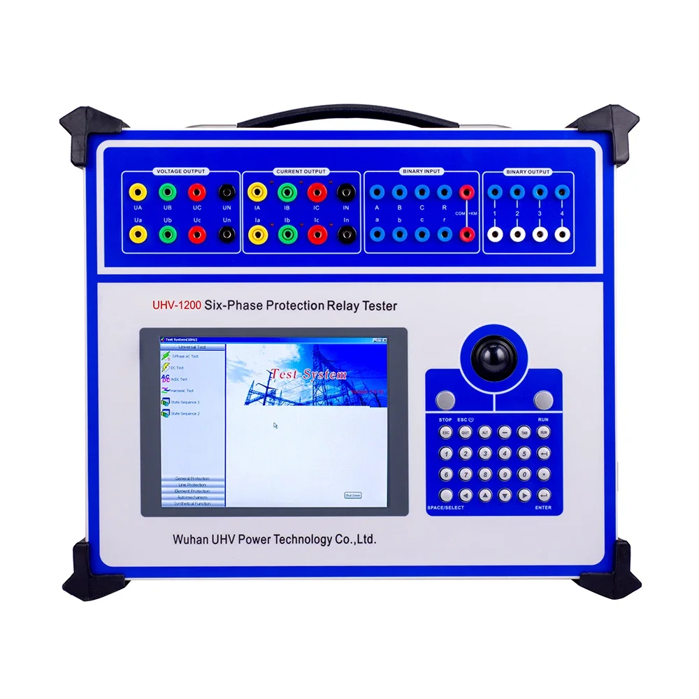 B UHV-1200 Secondary Current Injection Test Set Microcomputer Six Phase Relay Protection Tester With PC Software