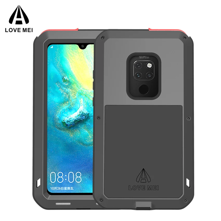 Imagem -04 - Mei-caixa de Metal à Prova de Choque para Huawei Anti-queda Case à Prova de Choque para Mate 30 20 10 Lite Pro P20 P30 P40 Pro Lite Amor