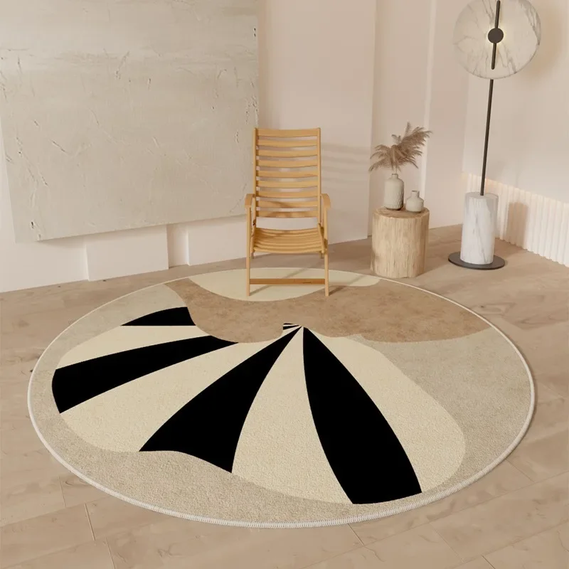 

Japanese Round Bedroom Bedside Carpet Decoration Living Room Coffee Table Soft Mat Computer Swivel Chair Cloakroom Rug Alfombra