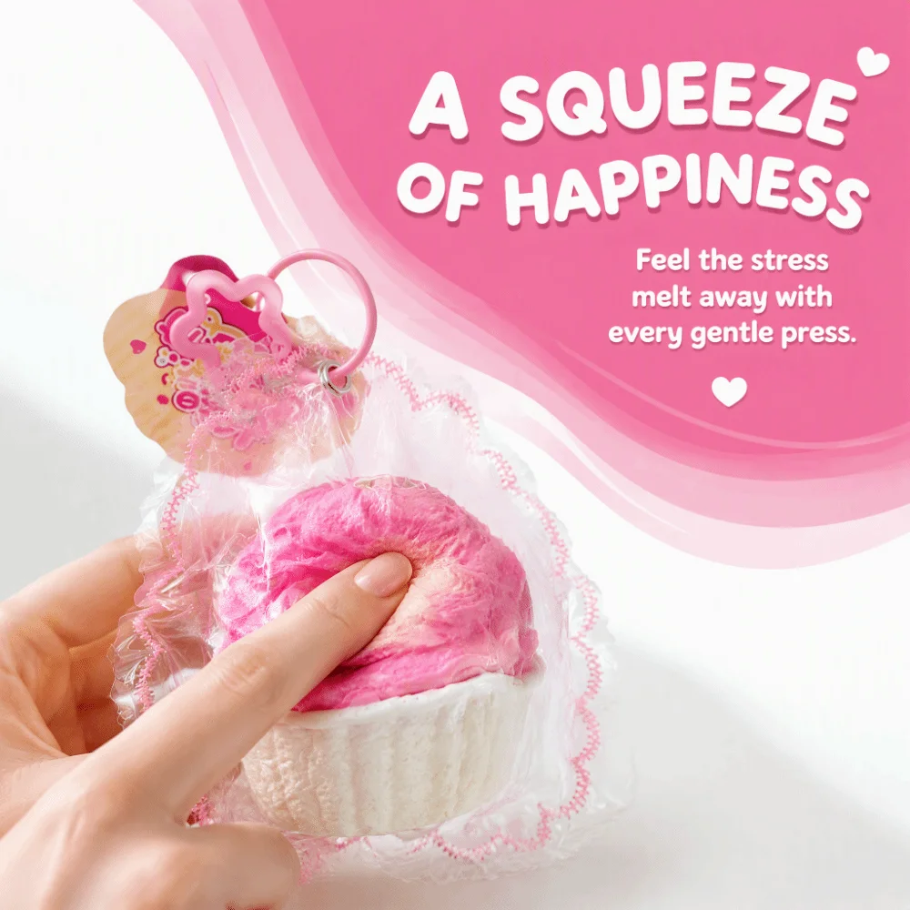 Hand Relax Cabbage Squishy Keychain Shapable Handmade Ice Cream Squishy Keychain Bounce Pinch Bag Pendant Student Prize