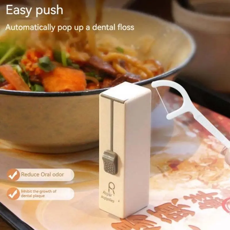 

1 шт. портативные 10 автоматических коробок для зубной нити для замены высокоэластичных палочек для зубной нити портативные многоразовые