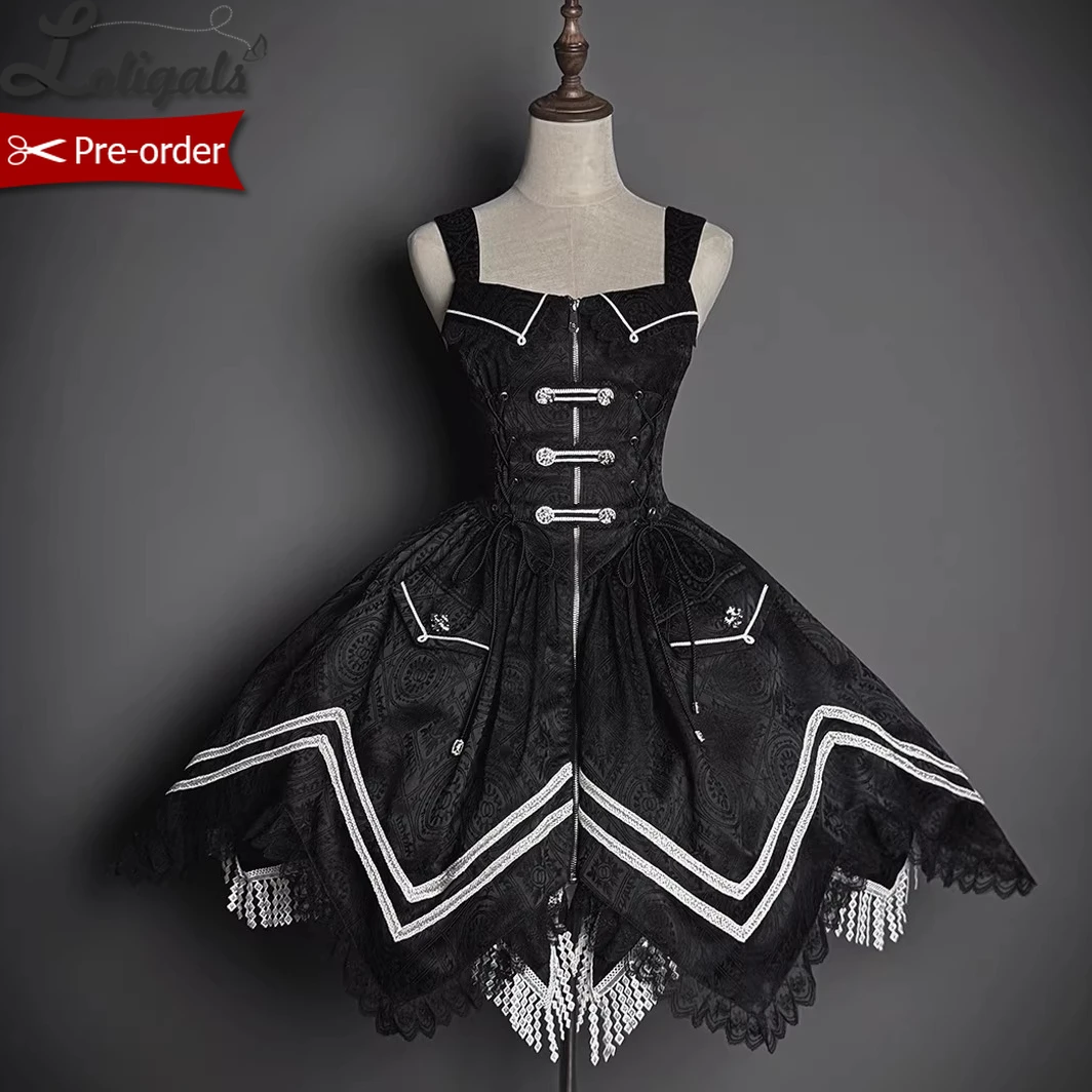 

Pre-order Gothic Lolita Dress Classic Asymmetrical Handkerchief Dress ~ Dawn Breaker By Alice Girl