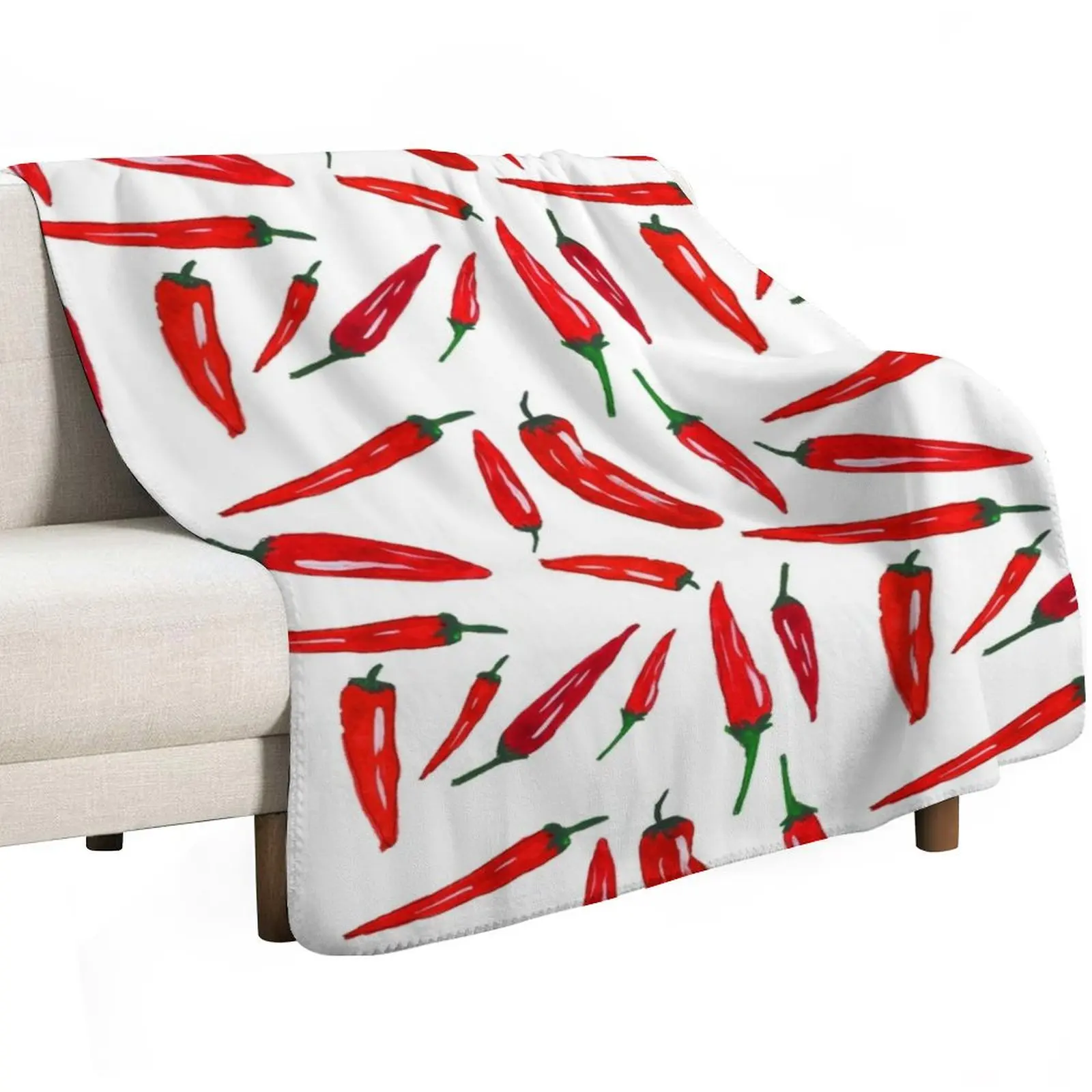Spicy red pepper chilis Throw Blanket Comforter Large Bed Decorative Sofas Blankets Sofas Of Decoration Thin Blankets