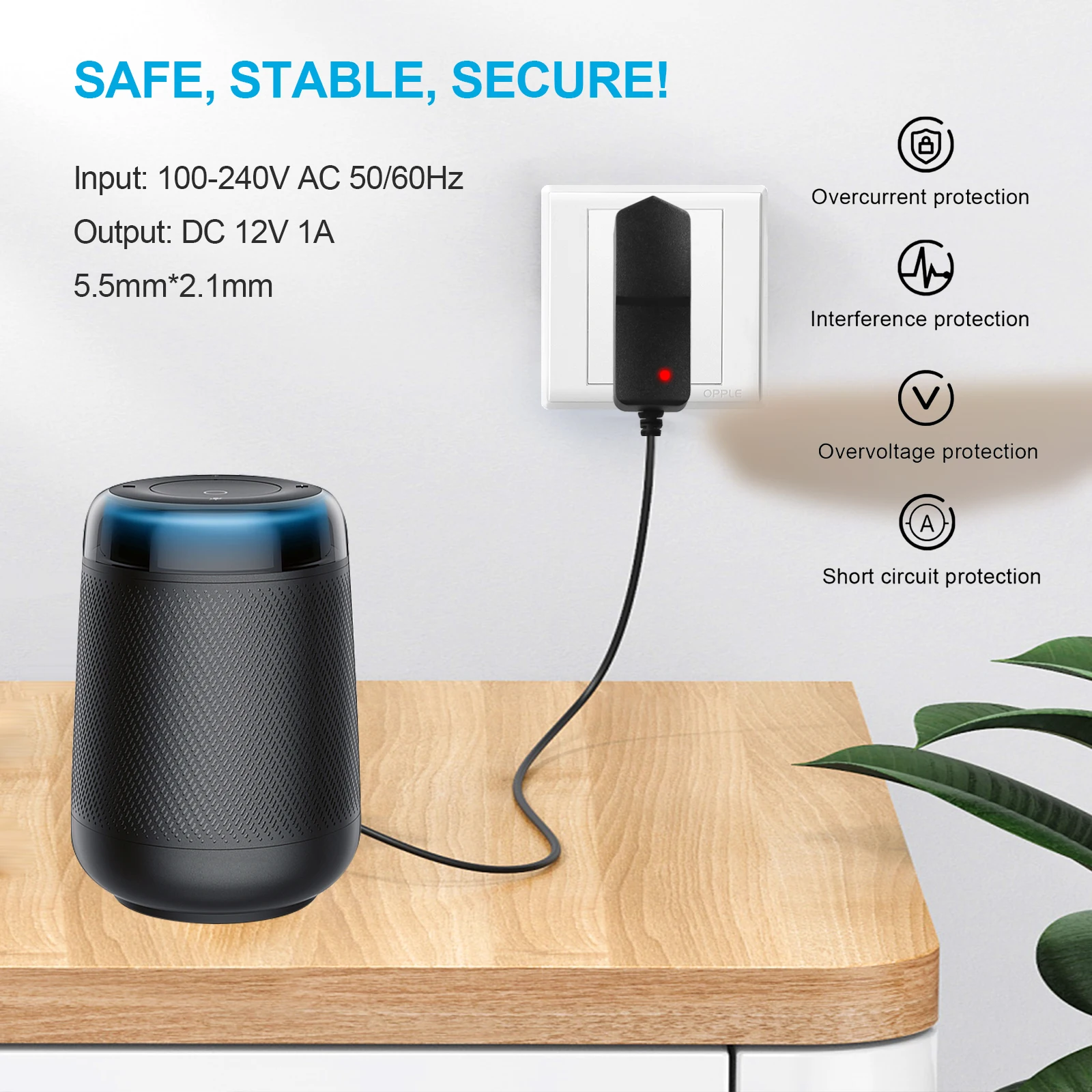 전원 공급 장치 어댑터 AC 180-250V ~ DC 12V 24V EU 범용 충전기 1A 2A 3A 5A 6A 8A 10A LED 라이트 스트립 용 사용