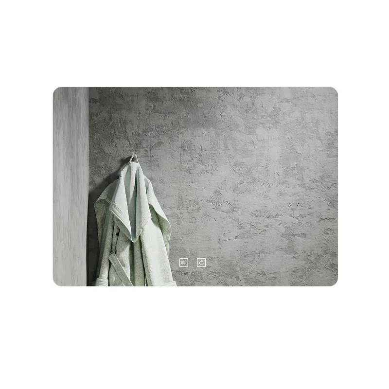 

Bathroom mirror smart touch screen bathroom wall-mounted mirror led anti-fog luminous wall-mounted beauty
