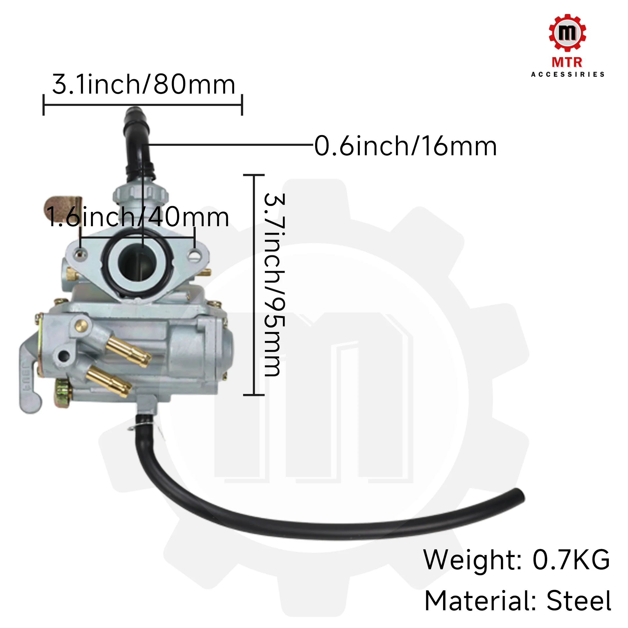 16mm Carburettor ST50 ST70 Carburetor DAX Parts ST50 ST70 Engine Parts for 70CC-100CC Engine