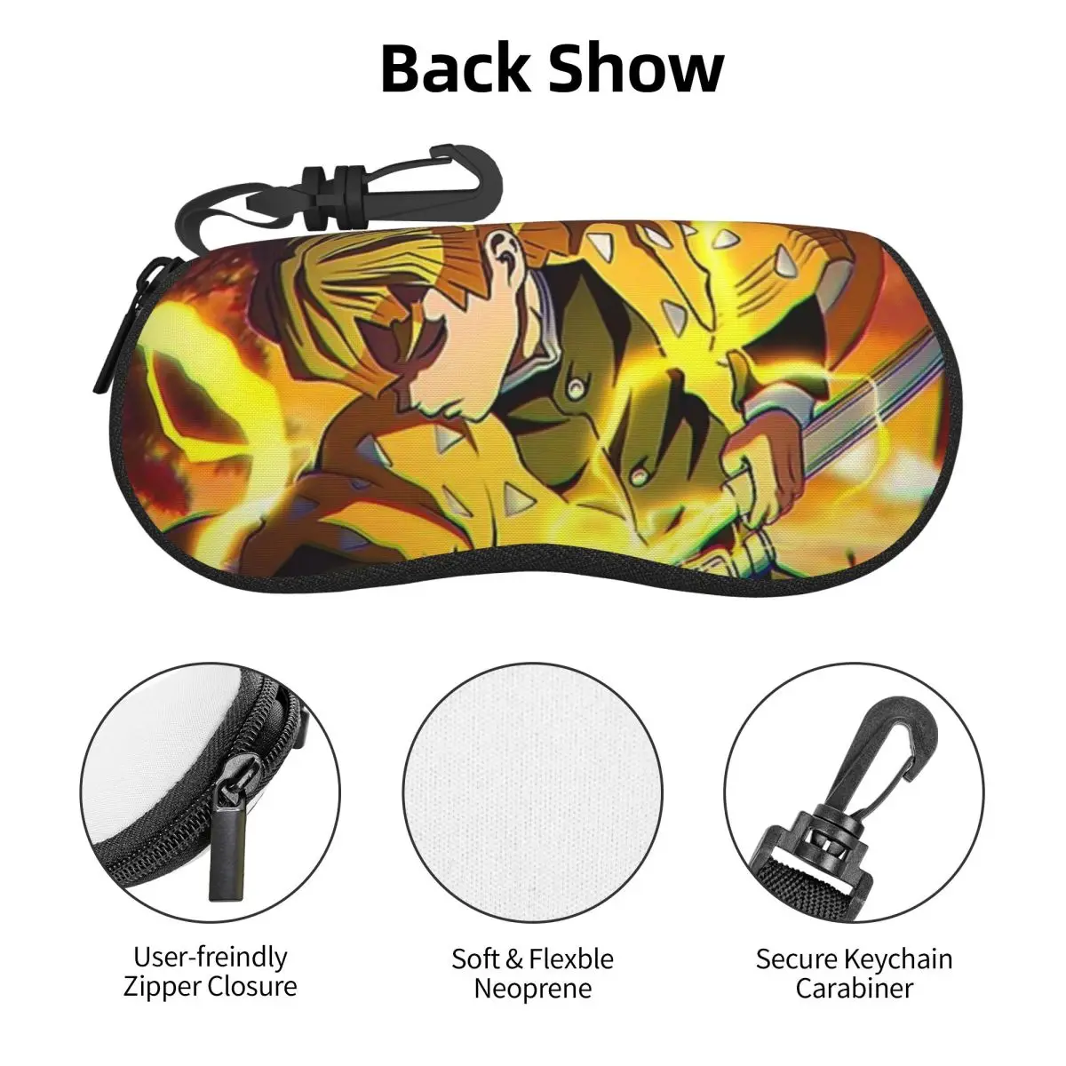 أنيمي شيطان القاتل كامادو تانجيرو شل نظارات حافظة نظارات شمسية محمولة صندوق النساء الرجال لينة النظارات حقيبة الحقيبة