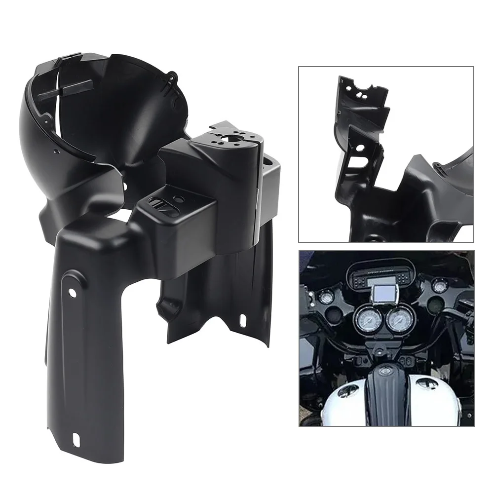 Matte Black Motorcycle Instrument Gauge Housing Cover Nacelle Speedo For Harley Road Glide FLTR Custom FLTRX 1998-2013