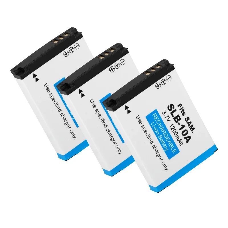 1200mAh SLB-10A بطارية لأجهزة سامسونج SLB 10A PL50 PL60 PL65 P800 SL820 WB500 WB550 HZ10W IT100 L100 L110 L200 L210