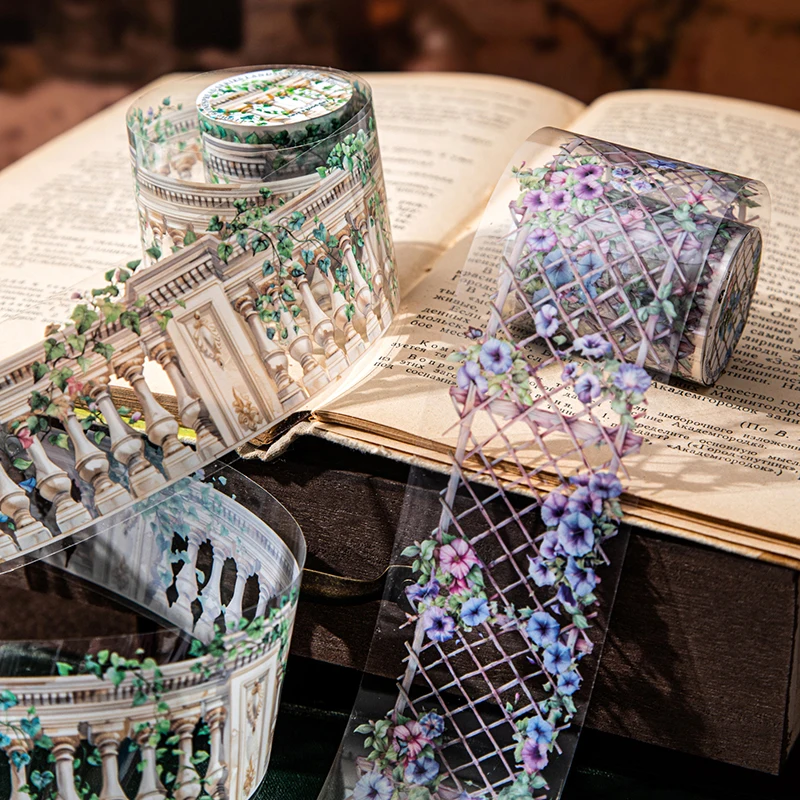 

50 мм * 2 м ПЭТ цветок виноградная лоза забор пейзаж ленты наклейки скрапбук ручной учет клей ручная работа Diy мусорный журнал принадлежности для рукоделия