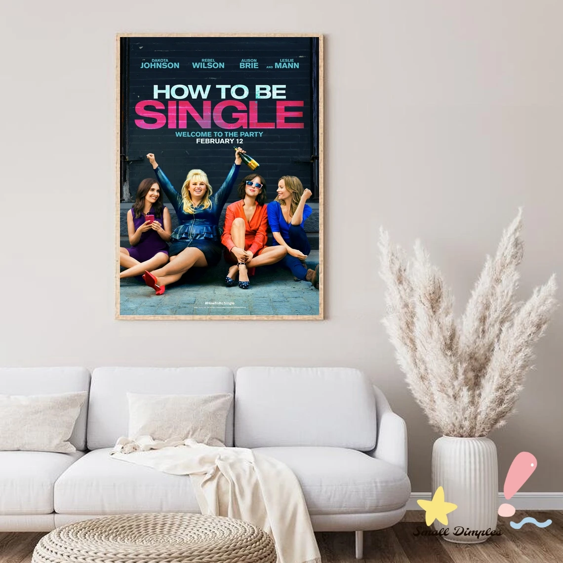 How To Be Single Movie Poster Canvas Art Print Home Decoration Wall Painting ( No Frame )