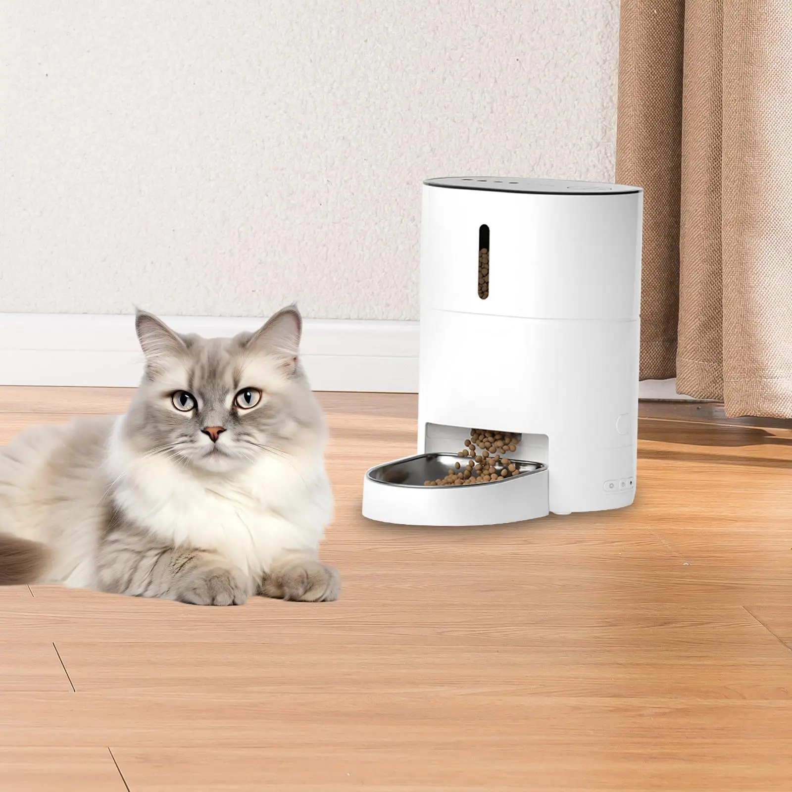 

Automatic Cat Feeder Keep Fresh and Dry 4L Timed Pet Feeder for Pet Dry Food