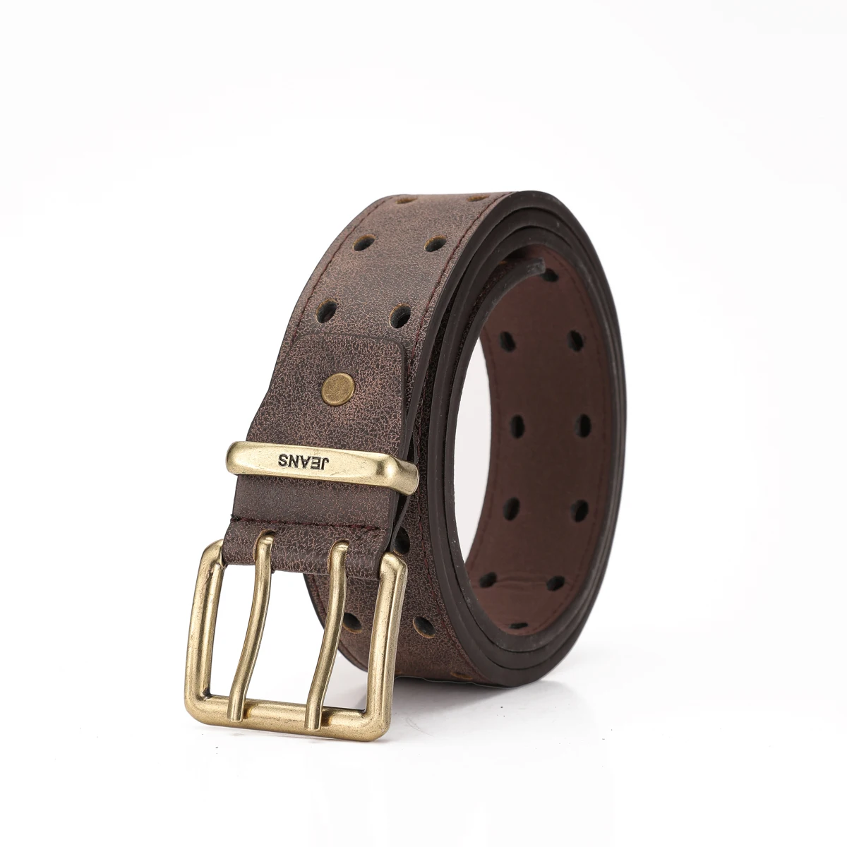 Ein Western-Style PU-Ledergürtel für Damen und Herren, ein Klassischer und Lässiger Retro-Gürtel – Detail 11