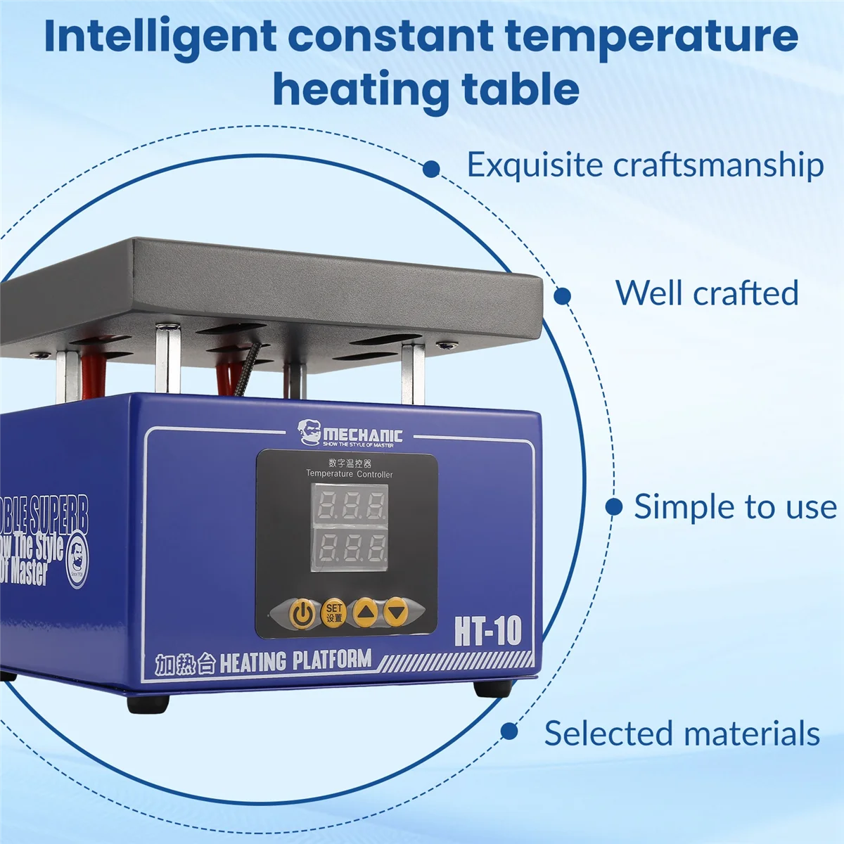 

A45I HT-10 Intelligent Constant Temperature Heating Table Motherboard for Phone Repair PCB Board EU Plug