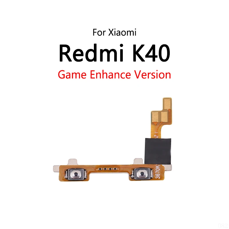 5PCS/Lot For Xiaomi Redmi K40 Game Version  K40S / K40 Pro / Mi POCO F3 Volume Button Switch Mute Button On / Off Flex Cable