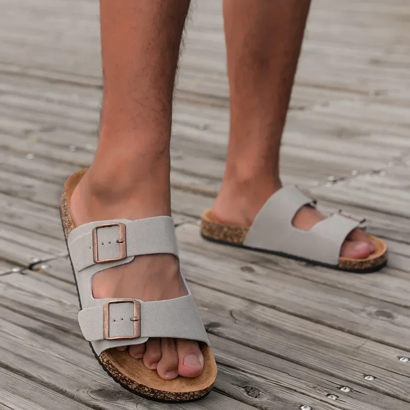 

Мужские сандалии, однотонные тканевые легкие носимые повседневные легкие повседневные уличные модные тапочки большого размера
